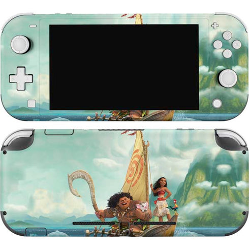 Disney Moana and Maui Set Sail Nintendo Switch Lite Skin
